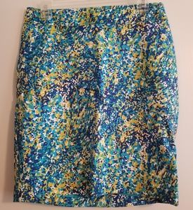 NWT Pencil Skirt Aruba Blue & Green Speckle Design